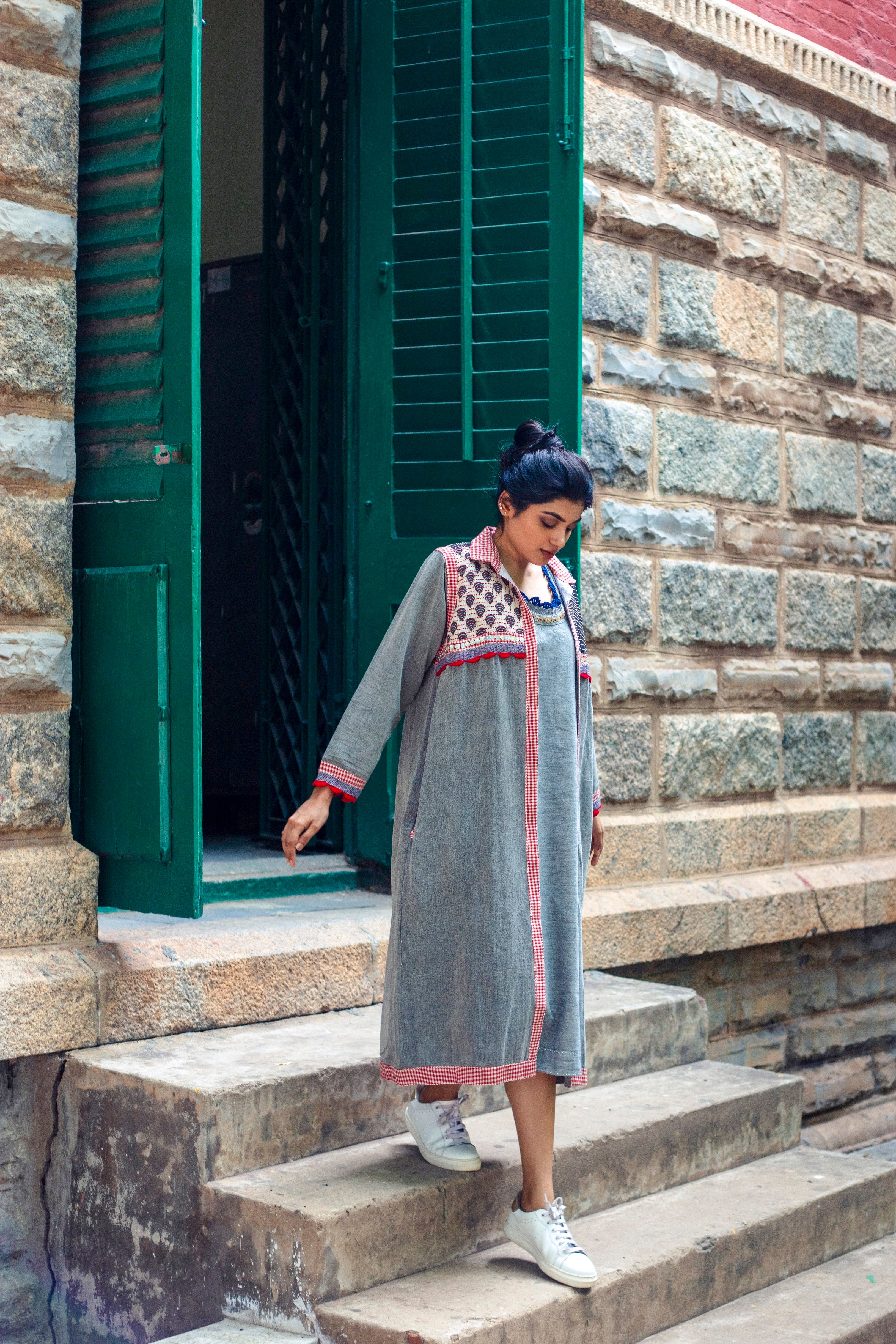 Aria Grey Long Jacket