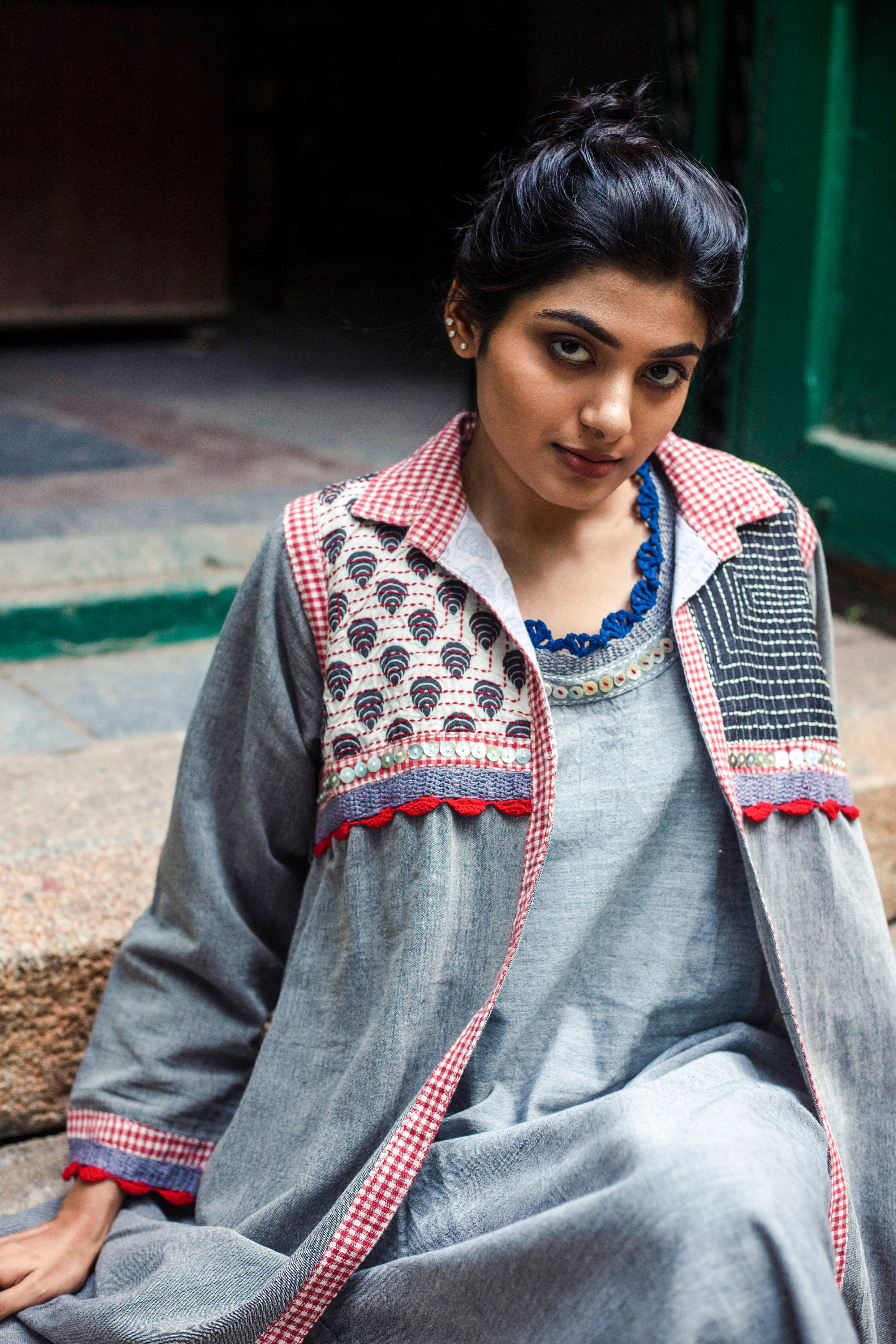 Aria Grey Long Jacket