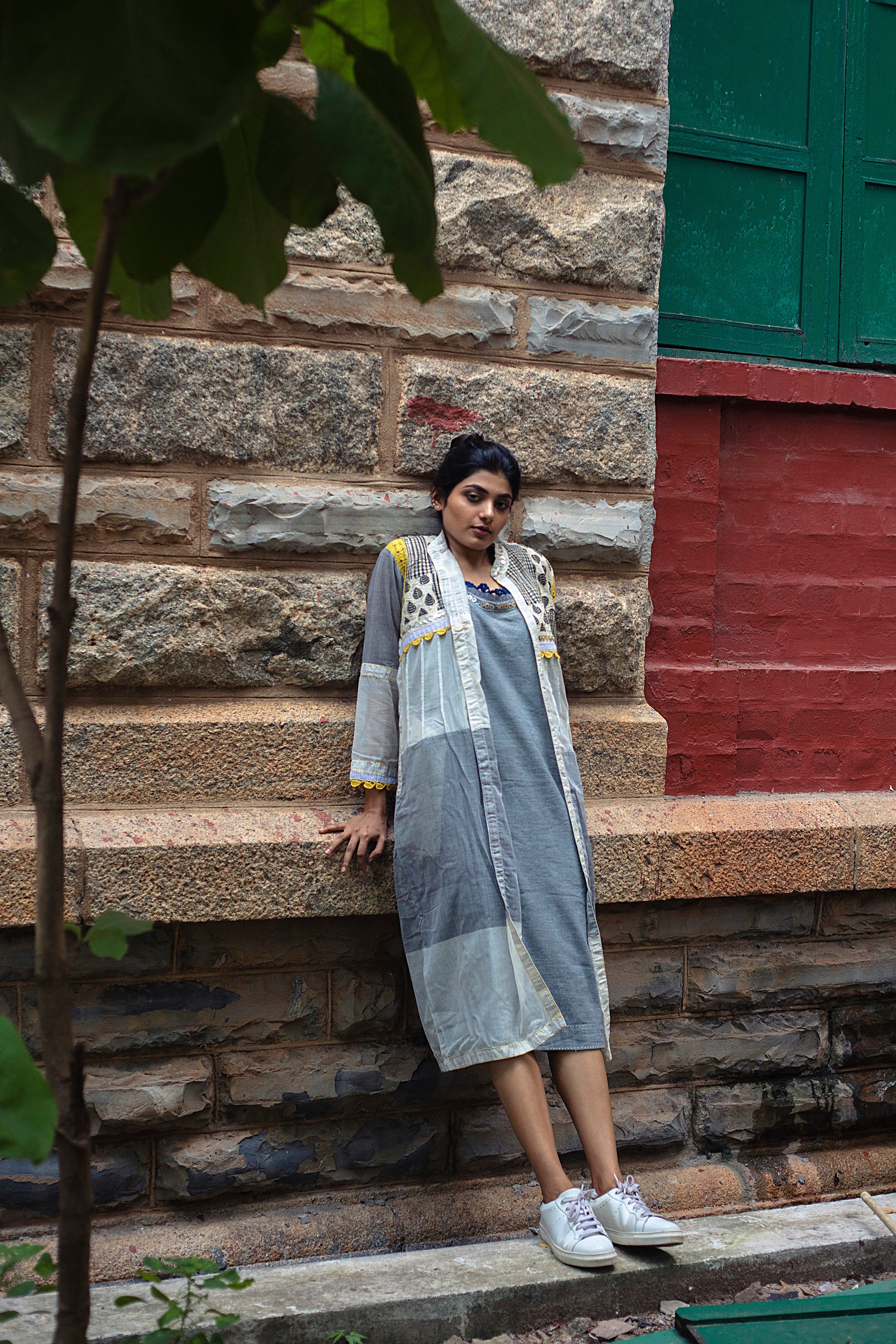 Arwen Patchworked Long Jacket