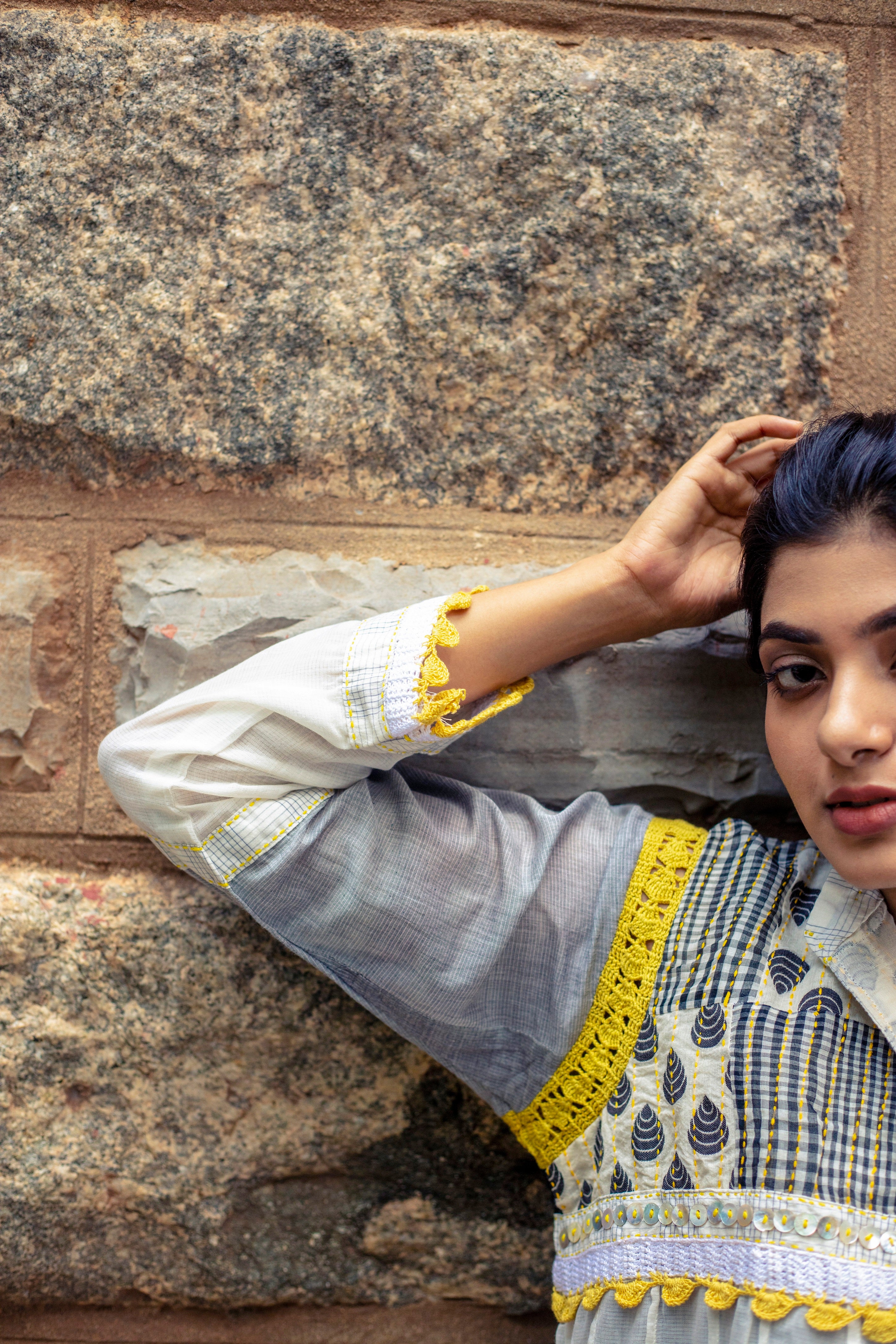 Arwen Patchworked Long Jacket