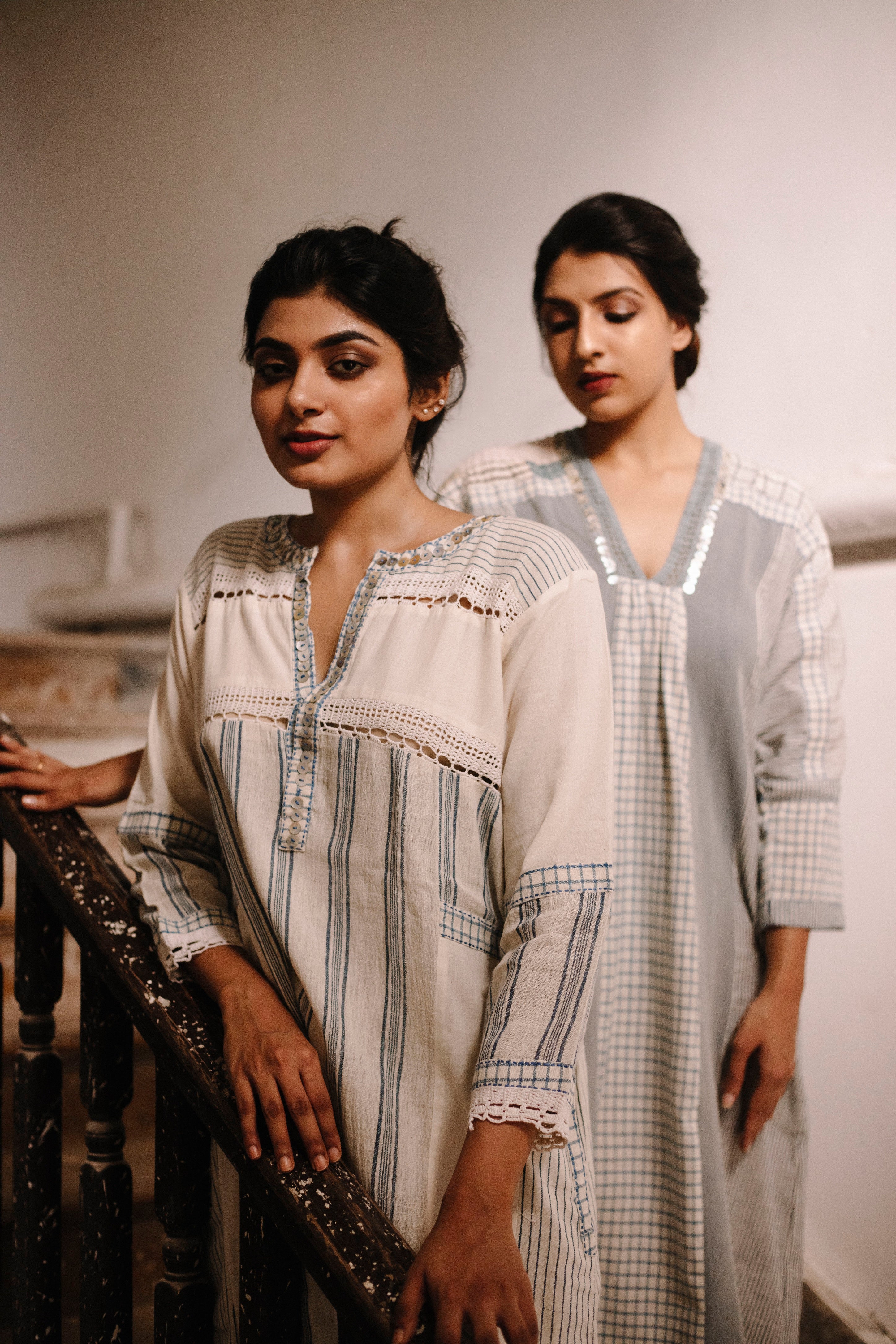 Nova Grey Patchwork Dress