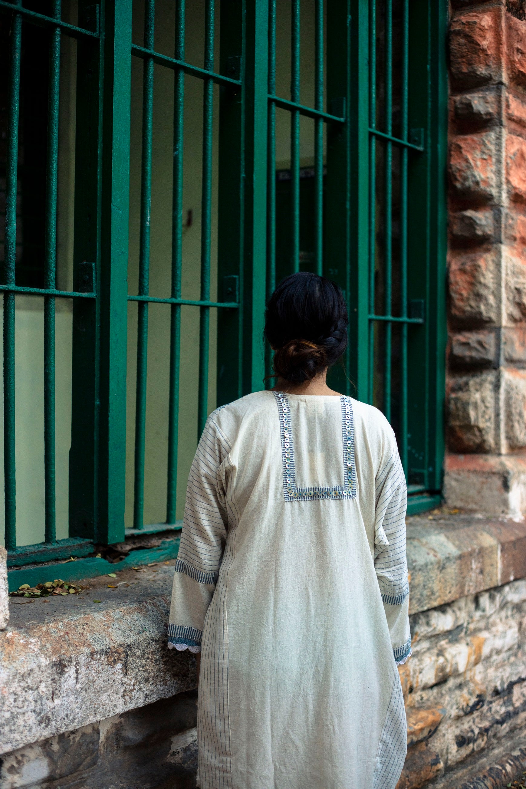 Finch Ivory Patchwork Dress