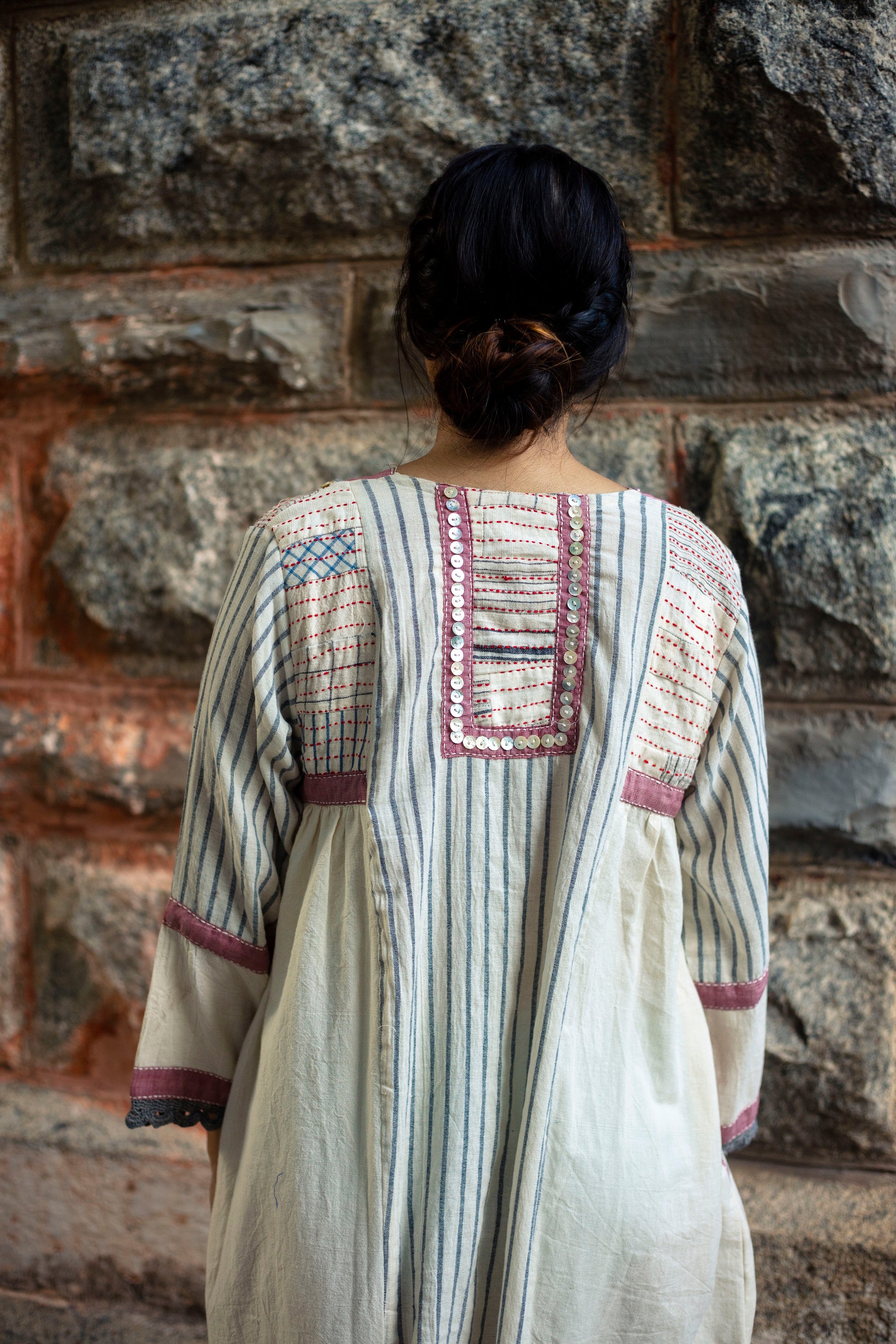 Milo Ivory V-Neck Dress