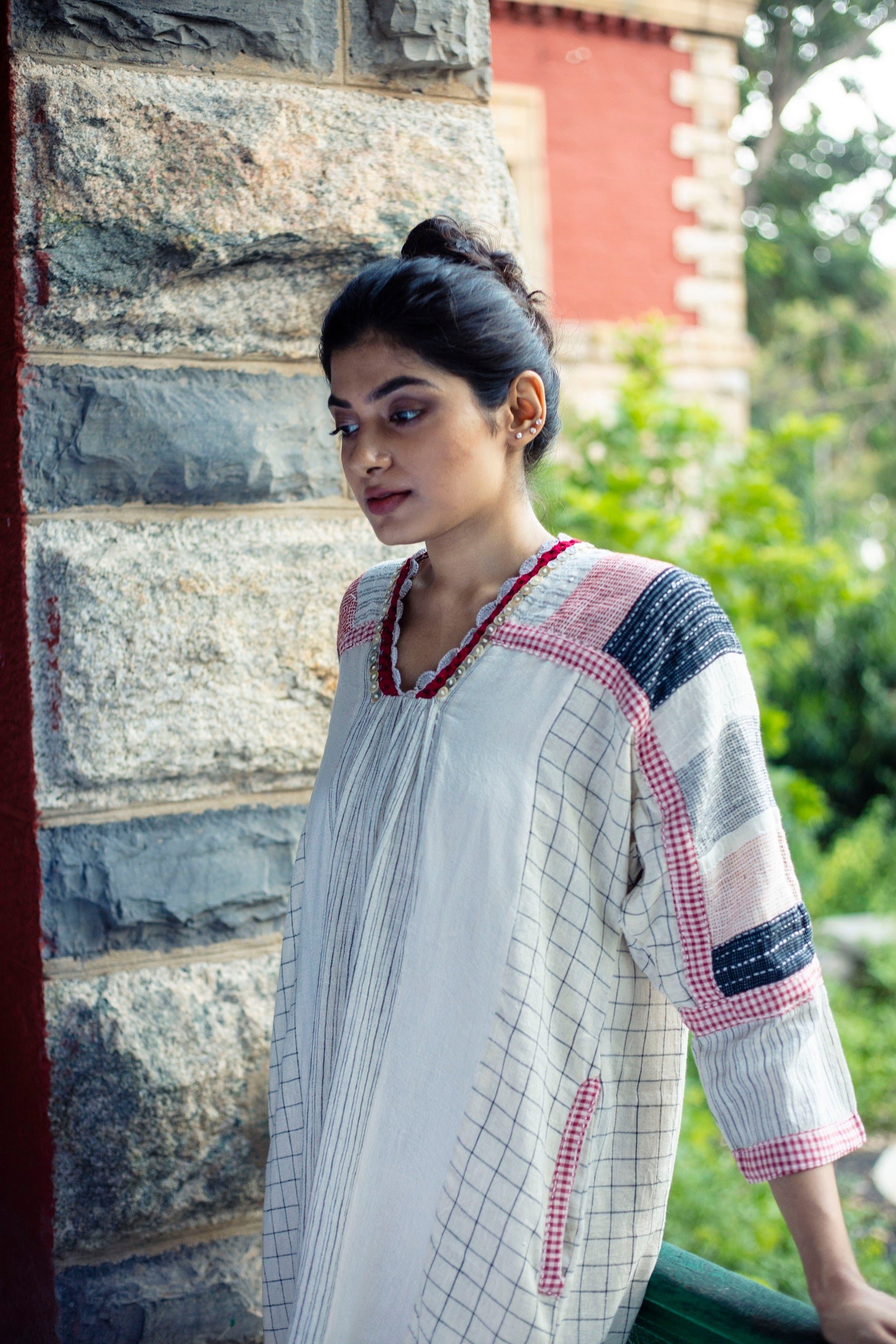 Rafe Ivory V-Neck Dress