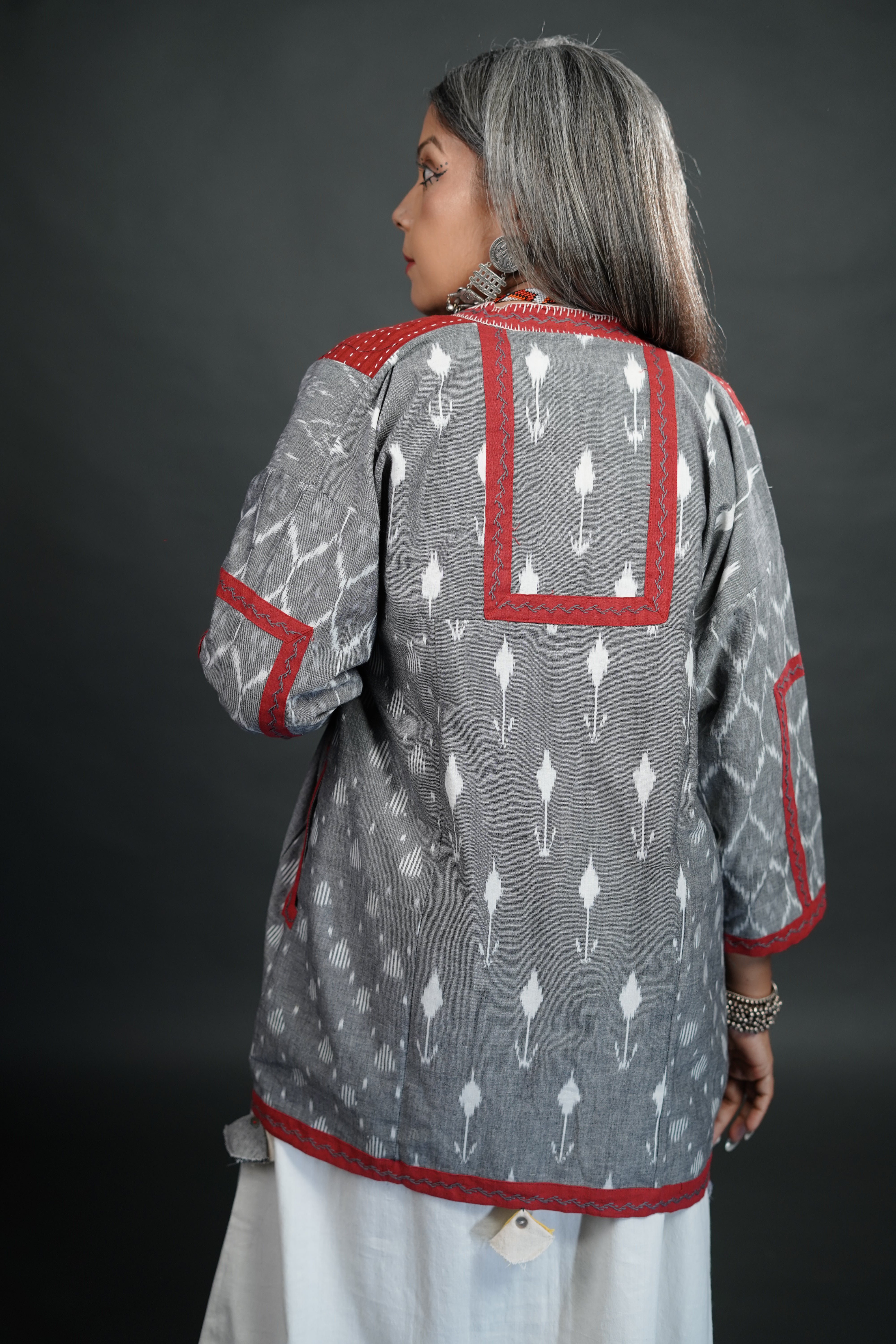 Tarini Double Ikkat Coat