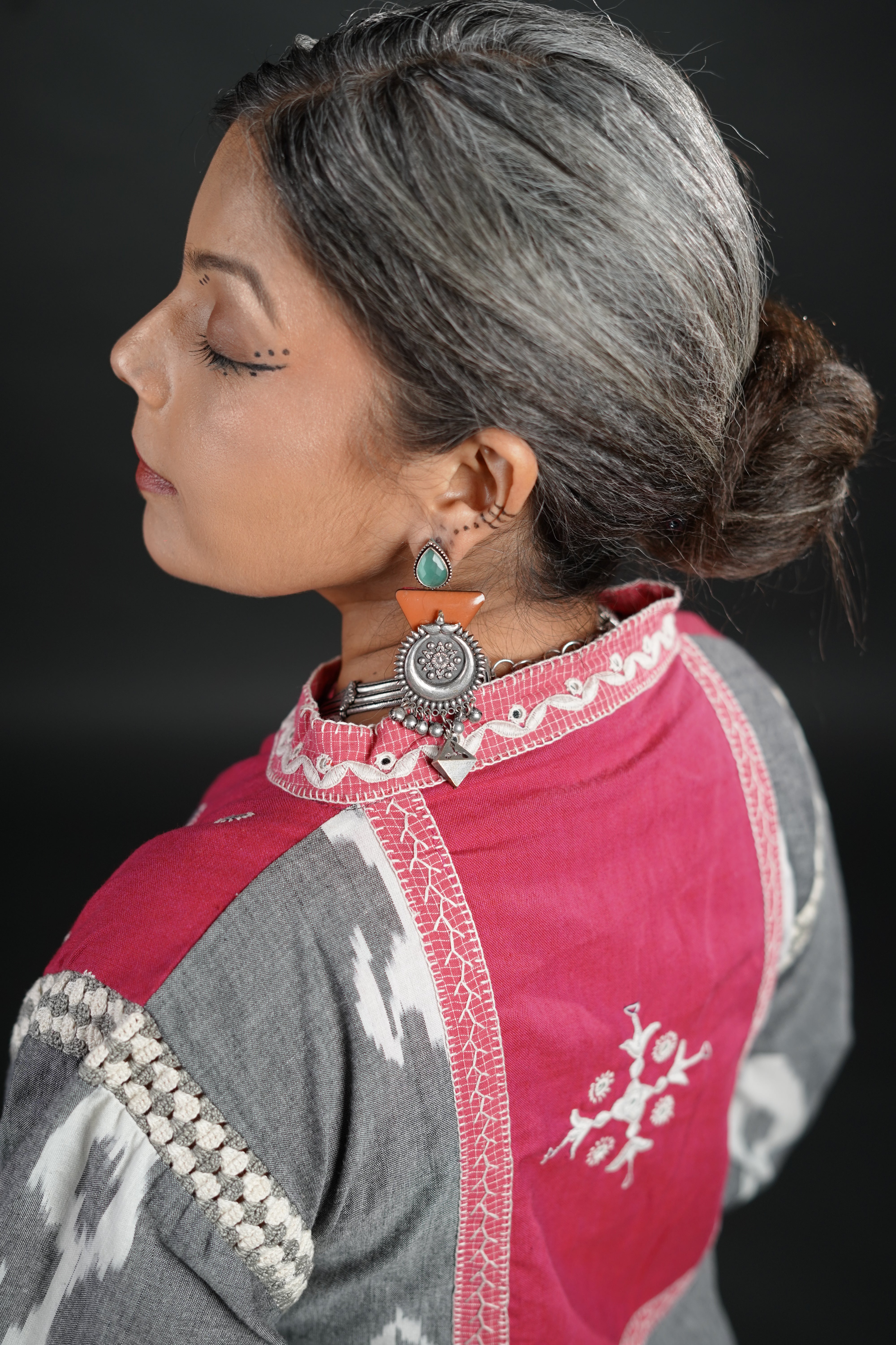 Shrishti Double Ikkat Jacket