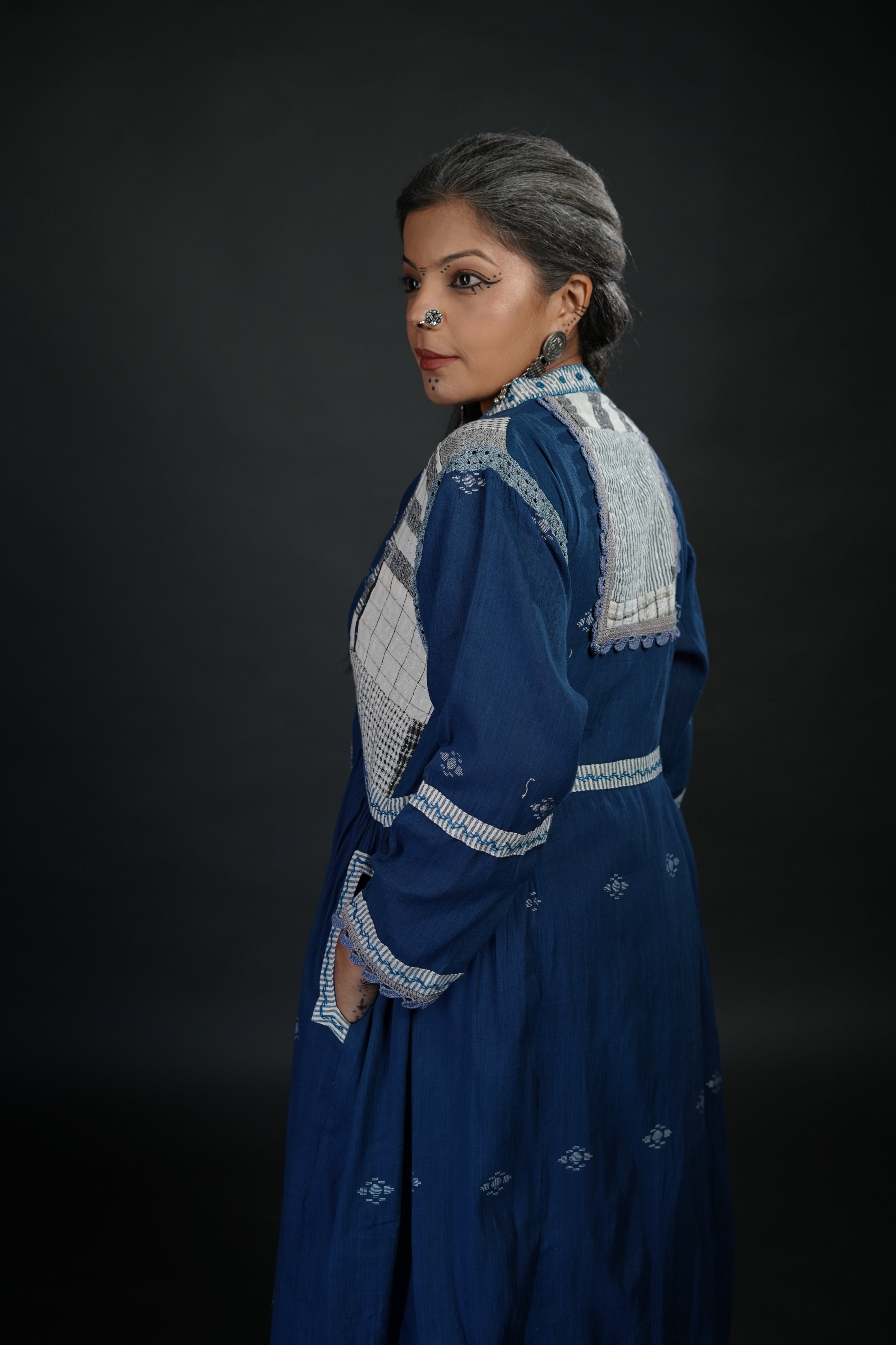 Neelam Jamdani Jacket