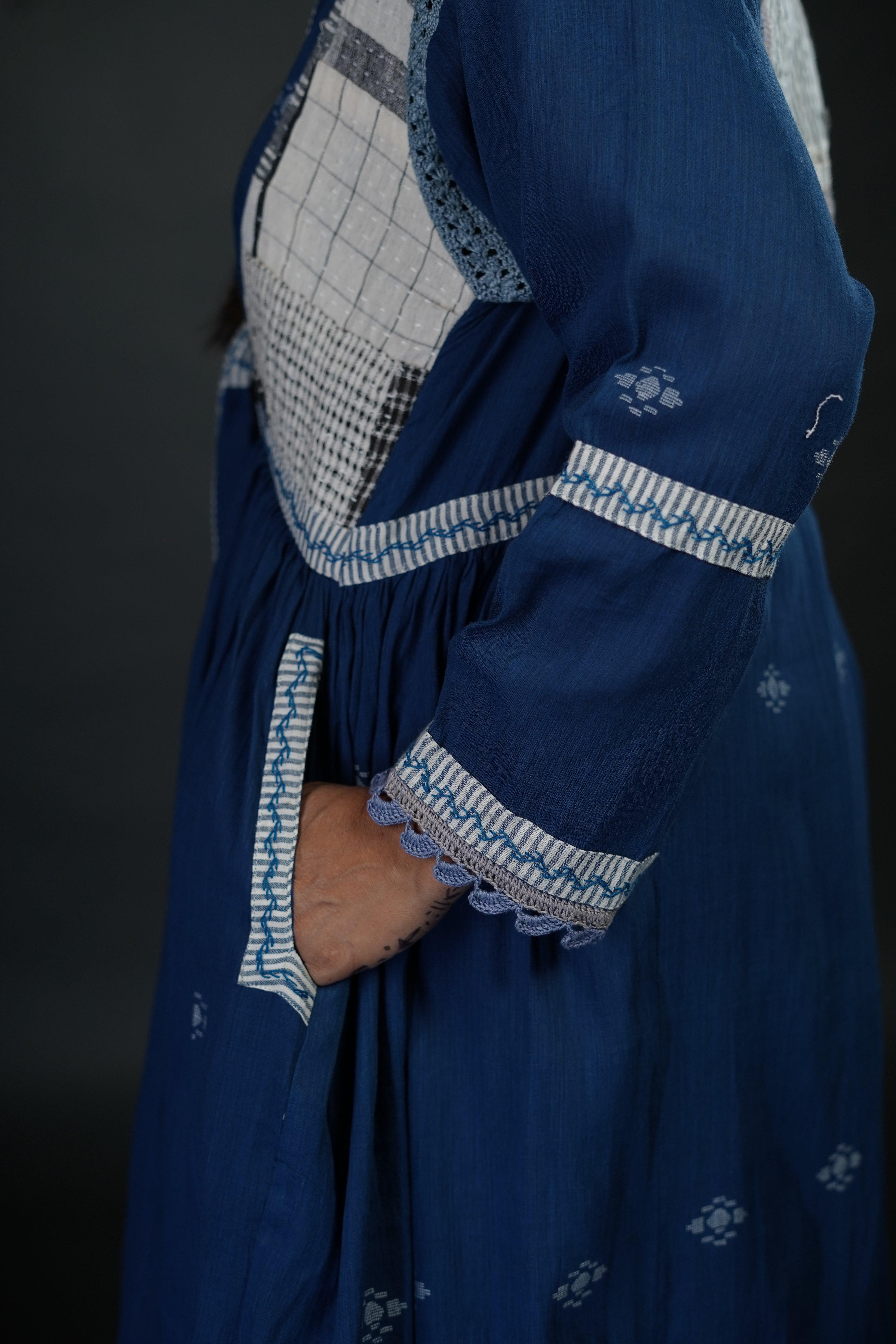 Neelam Jamdani Jacket