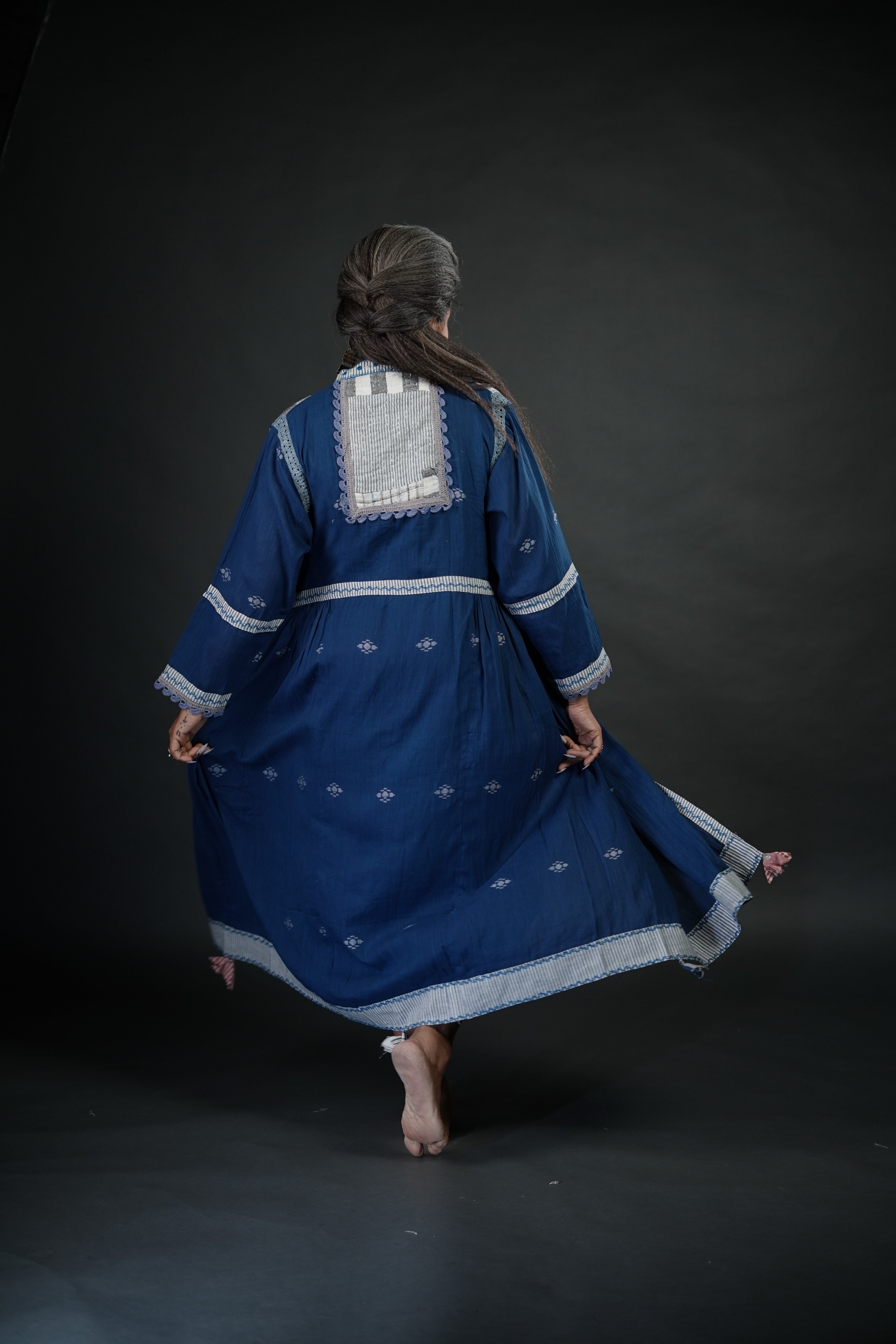 Neelam Jamdani Jacket