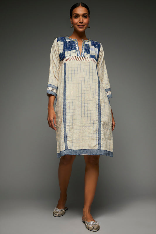 Anaya Patchwork Dress - Front Image