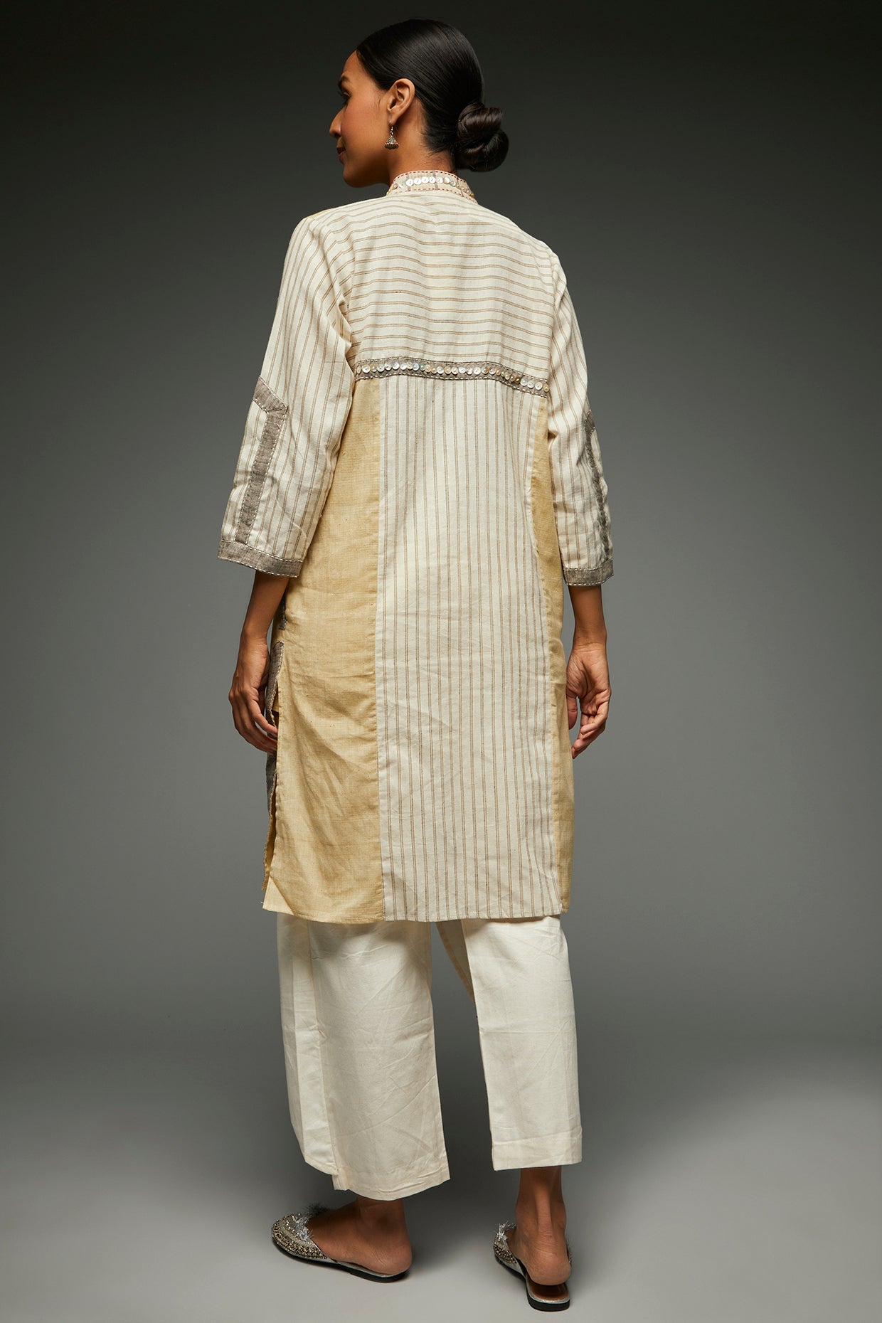 Nirvi Striped Tunic - Back Image