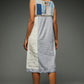 Zoya Ivory Sleeveless Patchwork Dress - Back Image