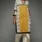 Navi Mustard Striped Tunic - Front Image