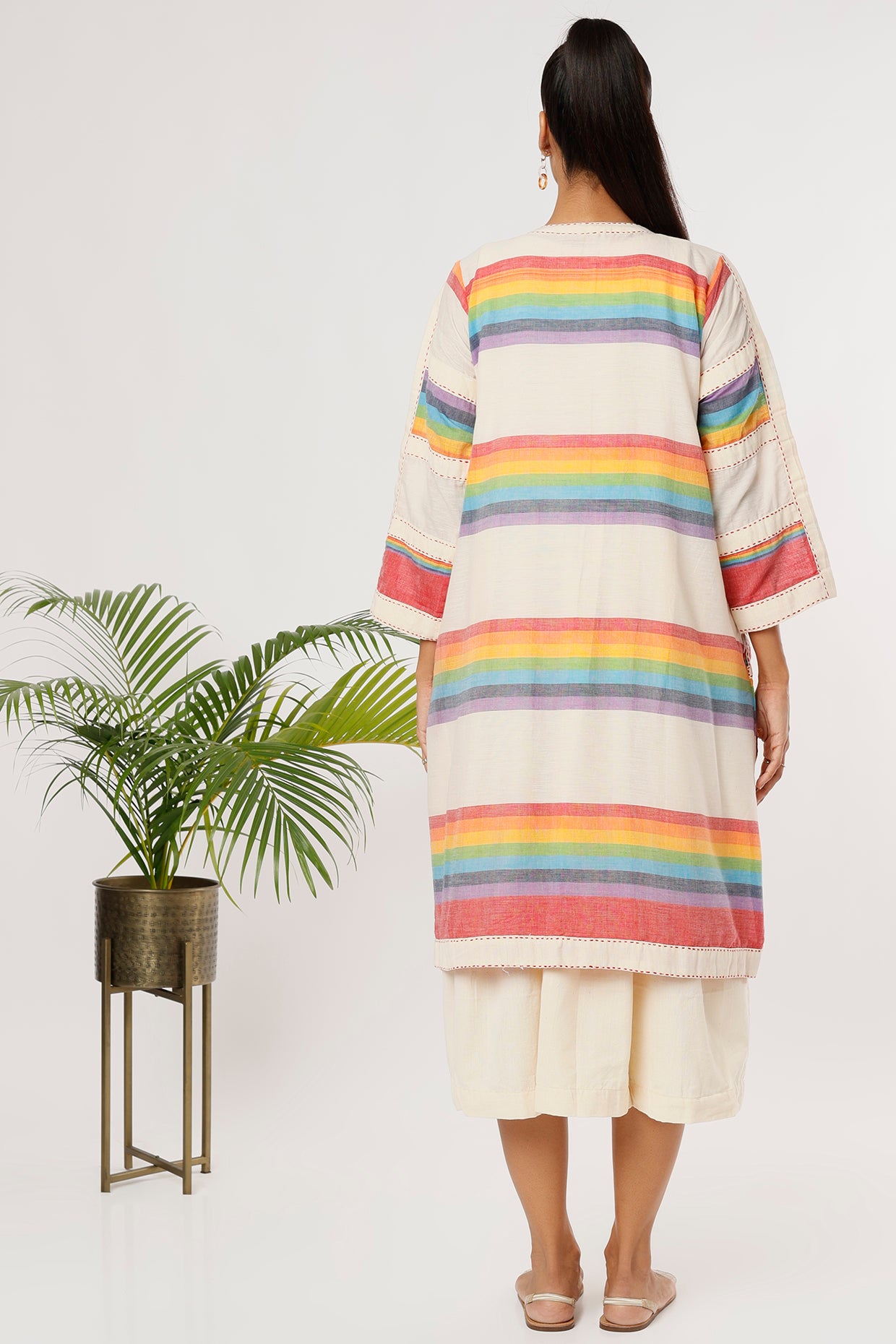 Arushi Dress - Jacket Set - Back Image