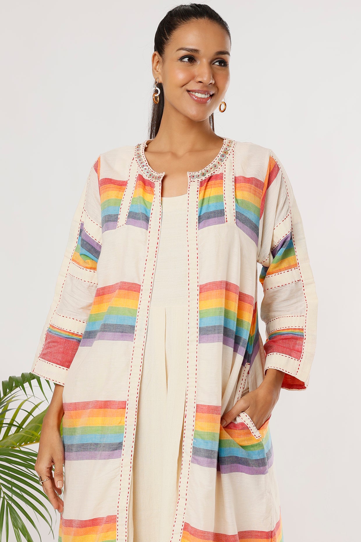 Arushi Dress - Jacket Set - Front Image