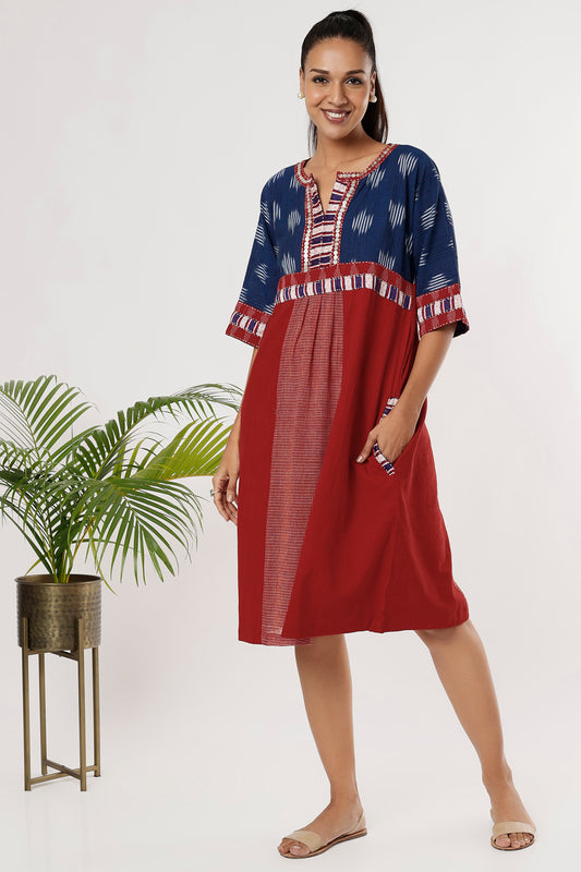 Chitra Ikkat Dress - Styled Image