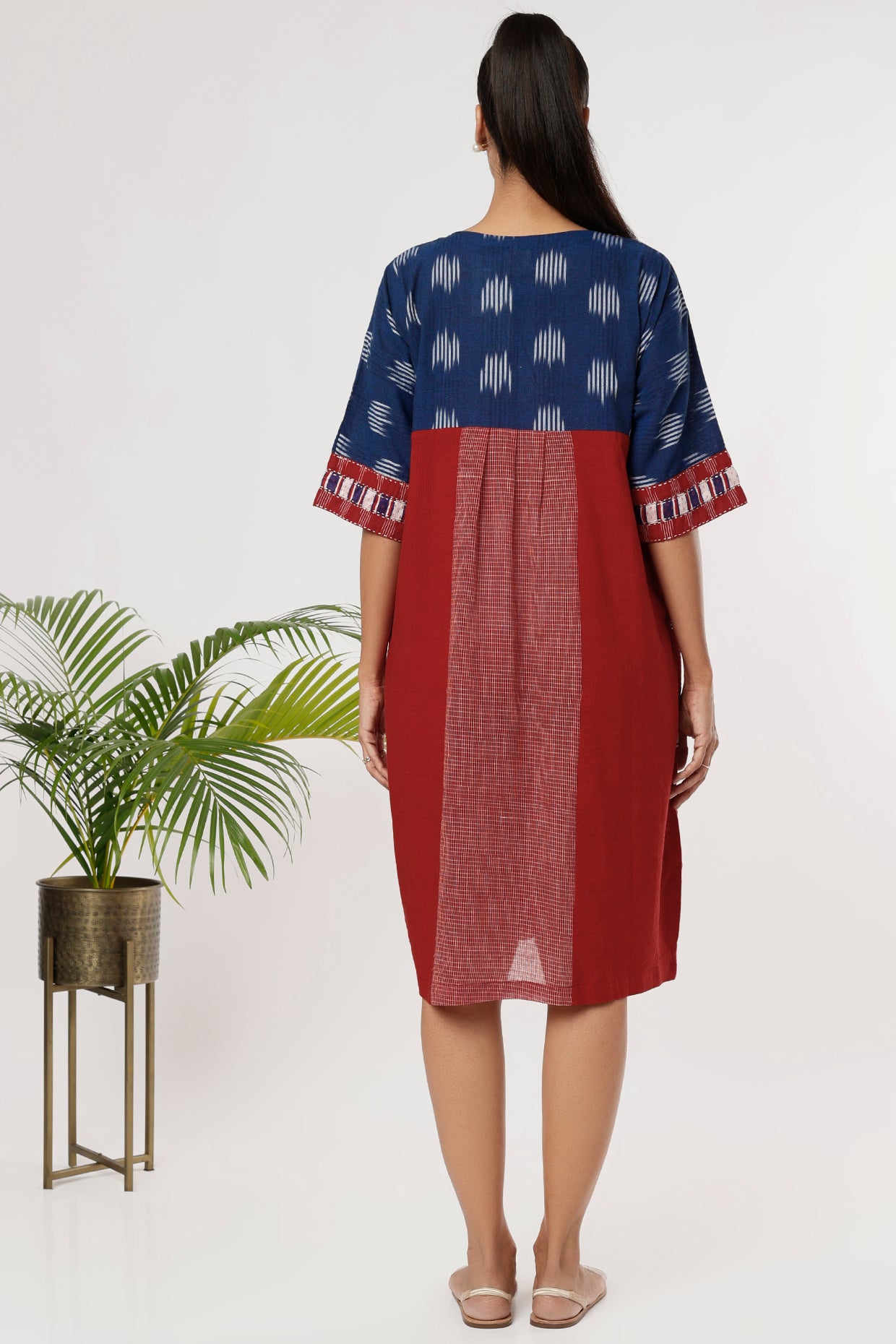 Chitra Ikkat Dress - Back Image