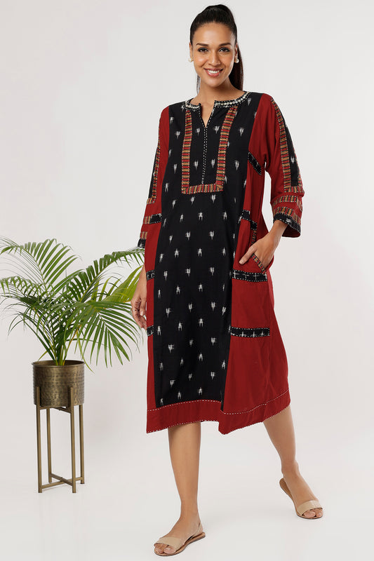 Nivedita Ikkat Dress - Styled Image
