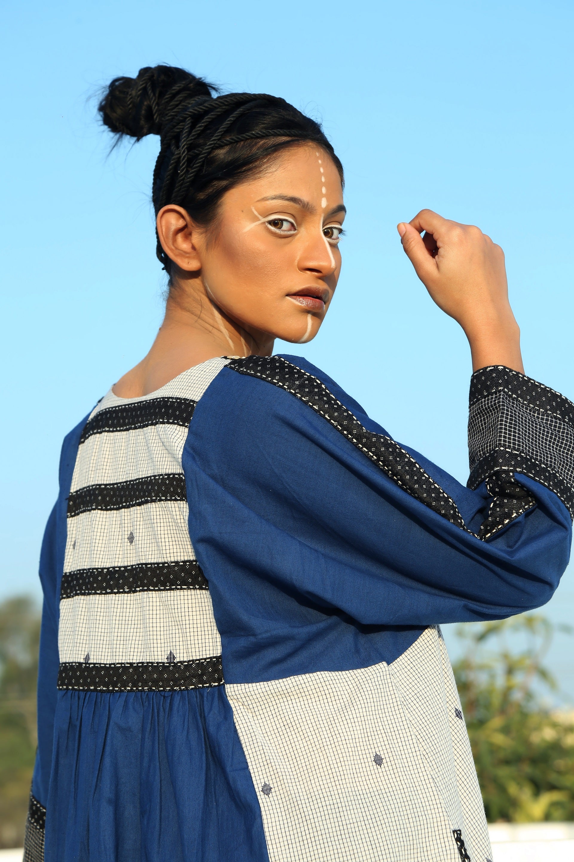 Reva Knee Length Dress - Back Detail Image