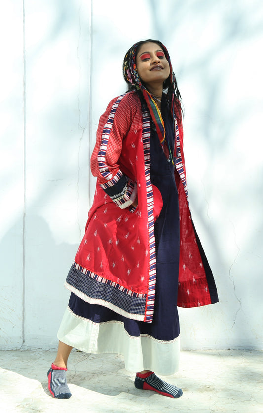 Ahilya Ikkat Jacket - Front Image