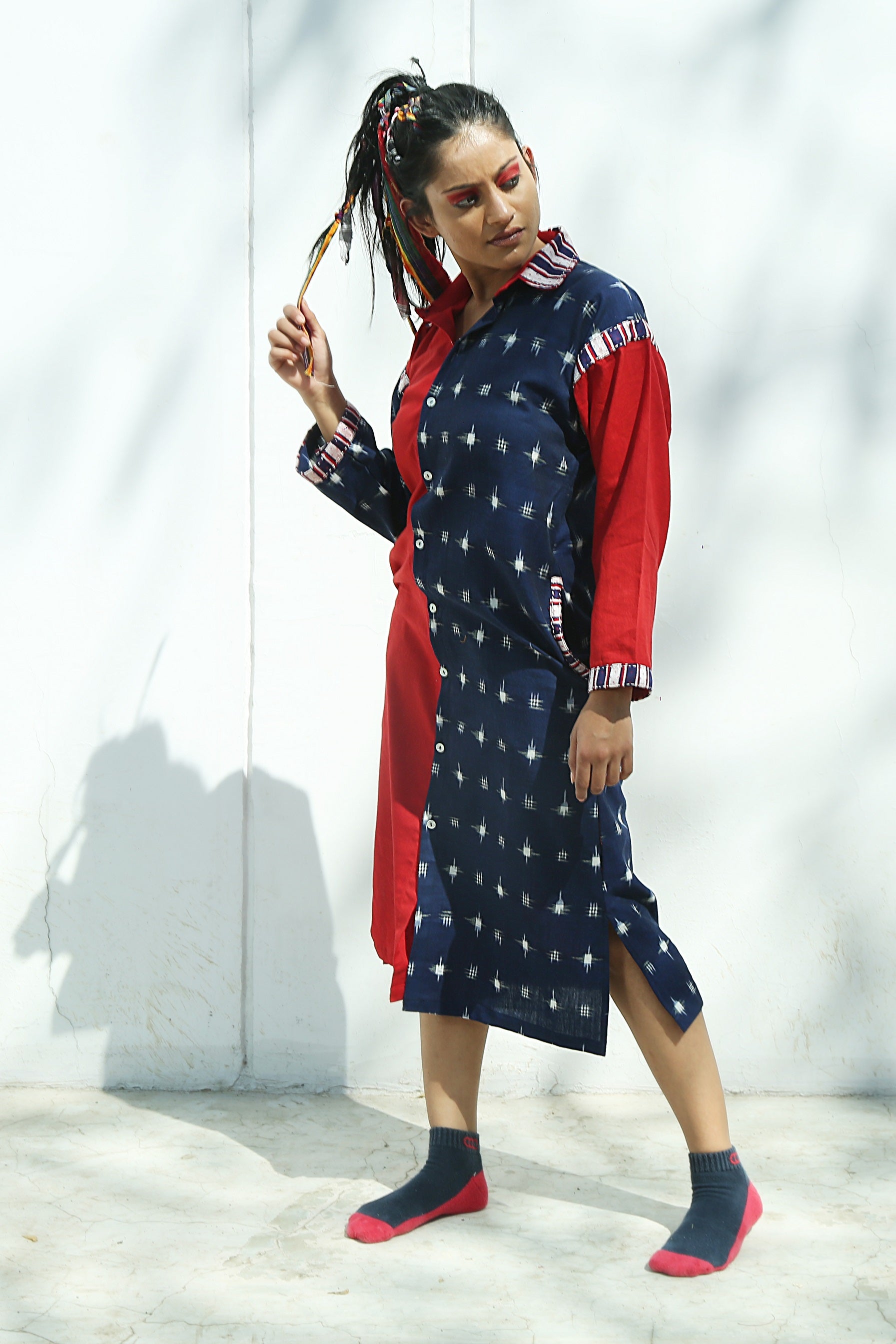 Aastha Shirt Dress - 3/4 Image