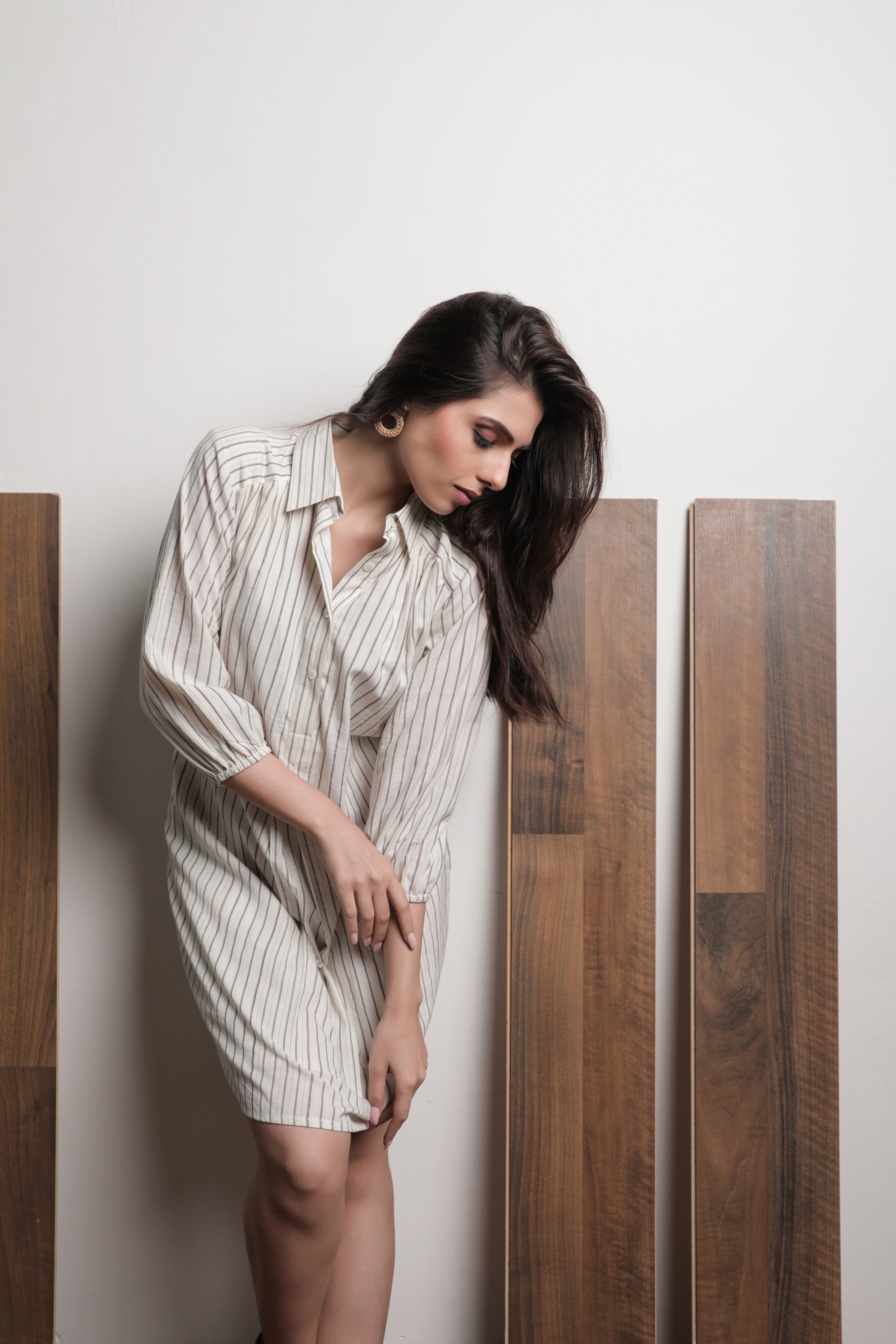 Oleander Shirt Dress - Styled Image