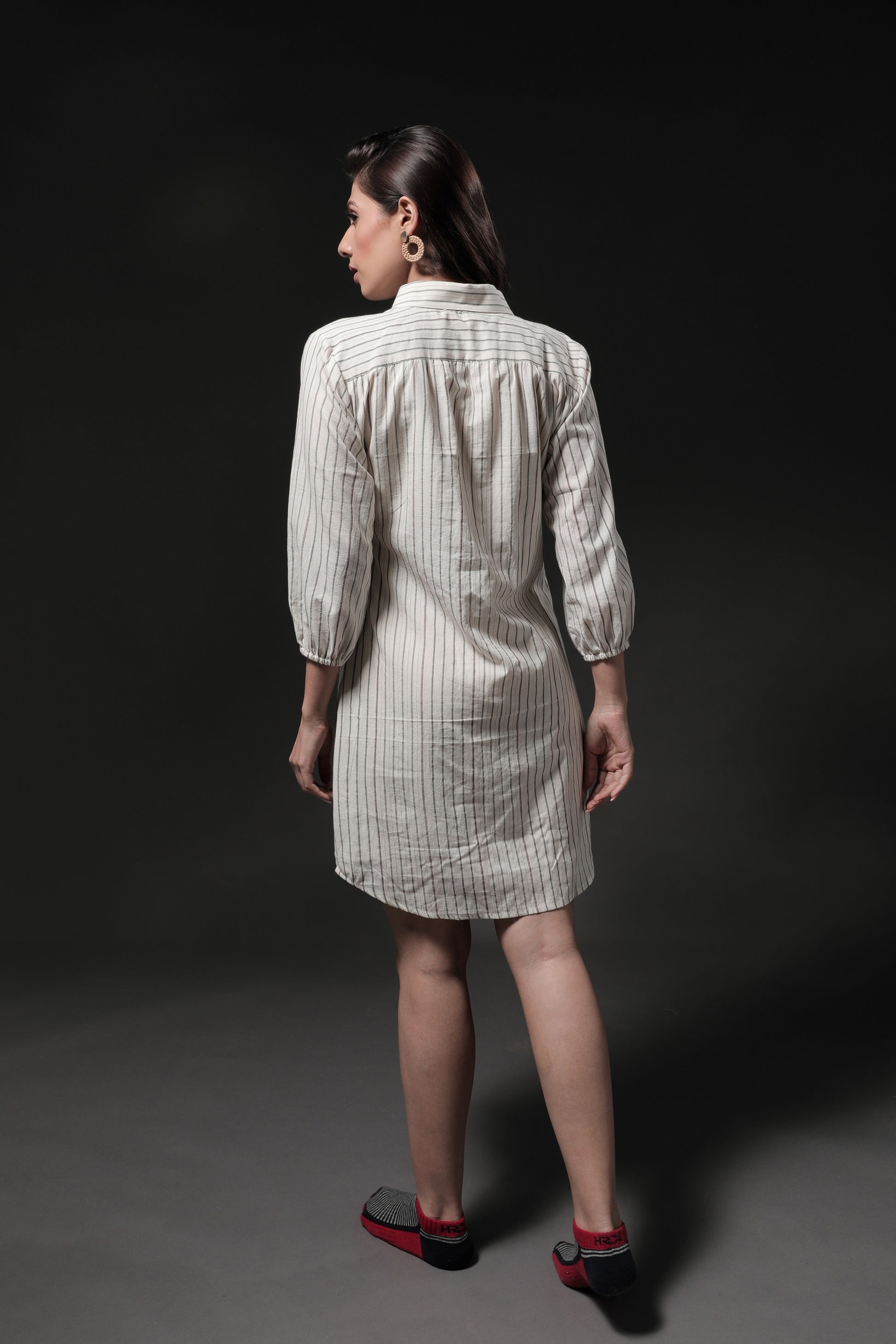 Oleander Shirt Dress - Back Image