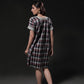 Hollyhock Chequered Dress - Back Image