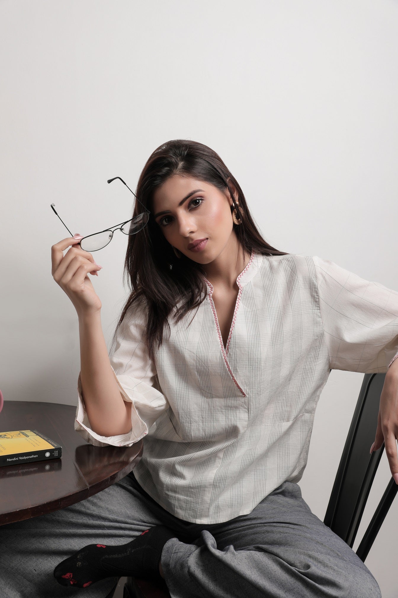 Bluebell loose Fit Shirt - Styled Image