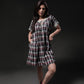 Hollyhock Chequered Dress - Front Image