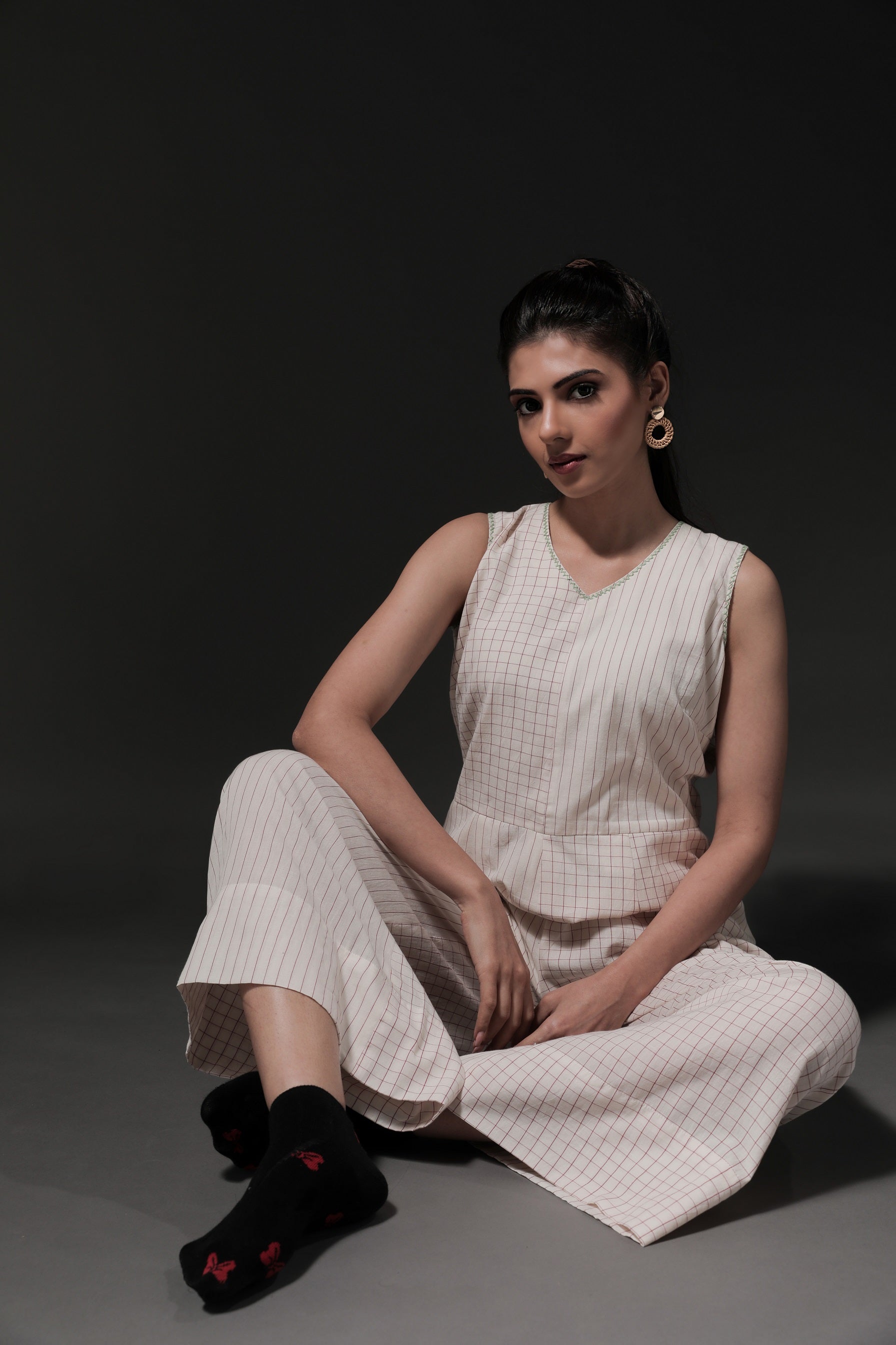 Daisy Sleeveless Jumpsuit - Styled Image