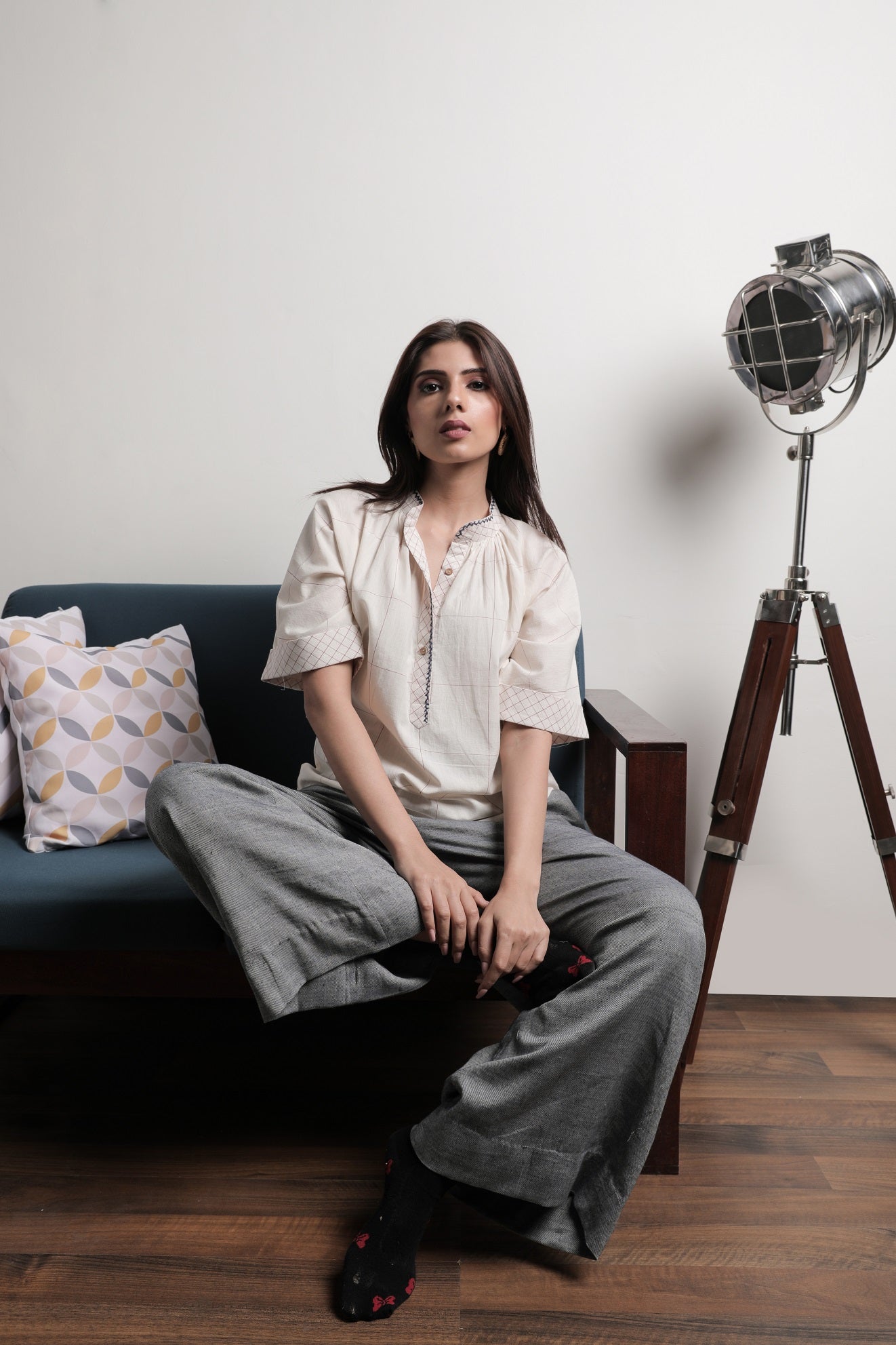 Plumeria Ivory Shirt - Front Image