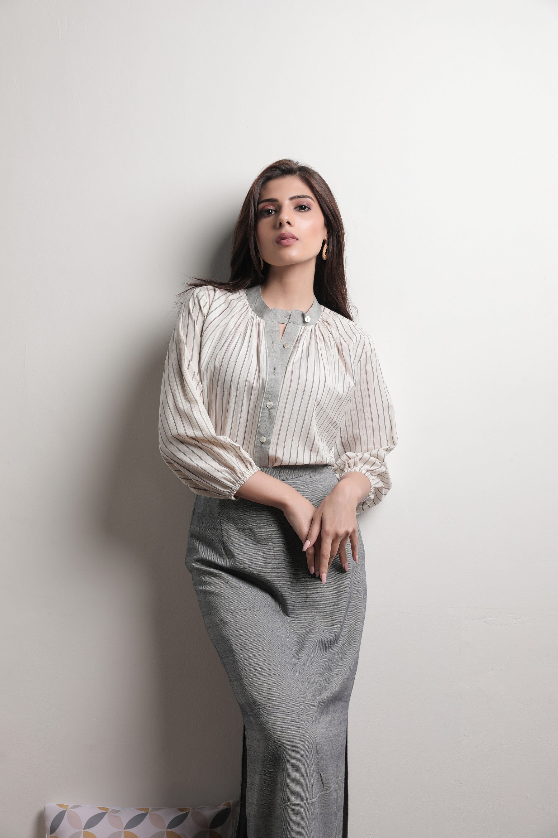 Murraya Round Neck Shirt - Styled Image